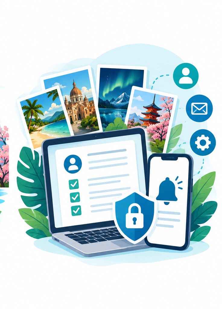 Representação visual de privacidade, transparência e direitos previstos na LGPD